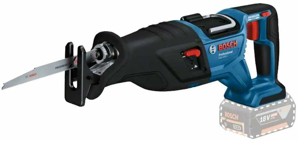 Akumuliatorinis tiesinis pjūklas Bosch GSA 185-LI; 18 V; 1x5,0 Ah akum.