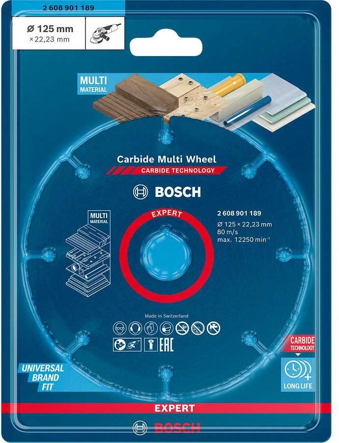 Bosch Pjovimo diskas 125 x 1 x 22,23 mm