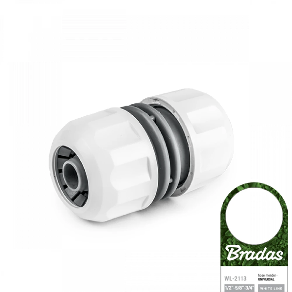 Bradas Universalus sujungimas laistymo žarnai 1/2",5/8" ir 3/4"