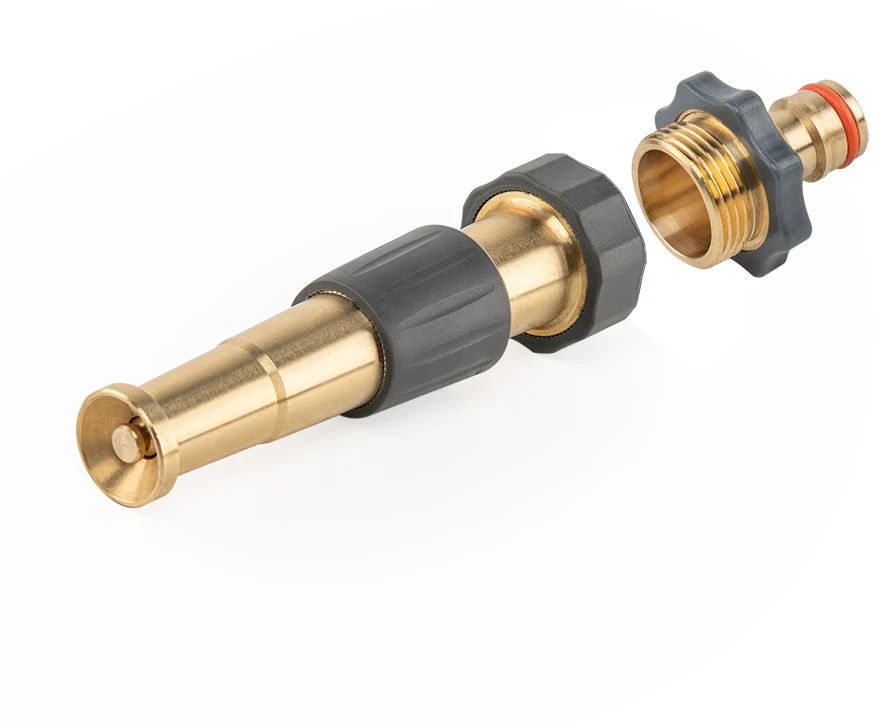 Laistymo antgalis 3/4" vid.sr. su jungtim 3/4" išor.sr. Bradas BRASS SOFT, reguliuojamas, 12,5 cm