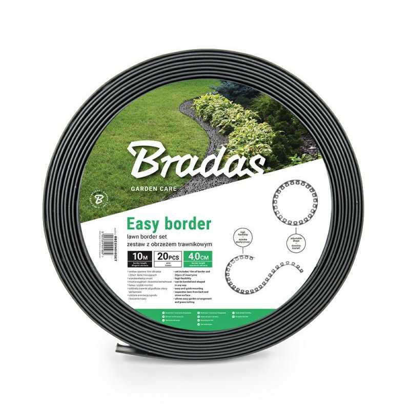 Bradas Vejos apvadas „EASY BORDER“ ŠVIESIAI PILKAS 10 m