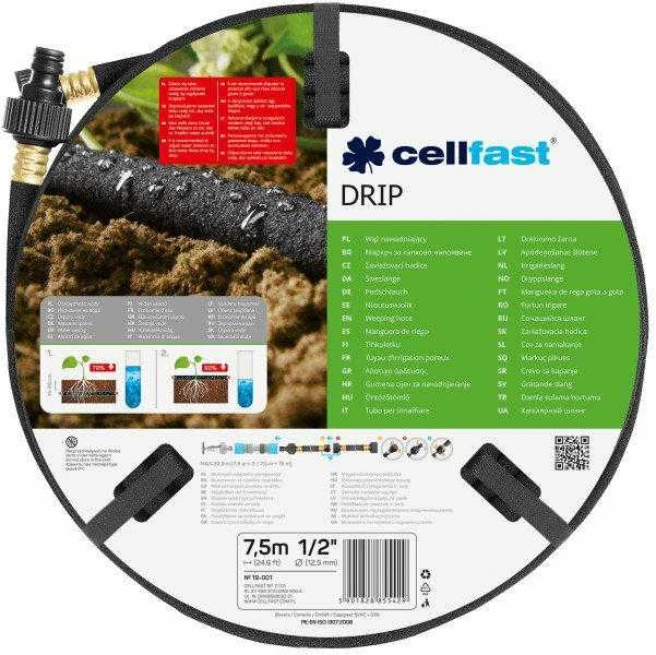 CELLFAST sodo žarna DRIP NAWADNIAJĄCY Dydis: 1/2" DŁUGOŚĆ: 7,5m