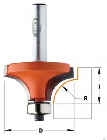 Freza R 8mm D 28,6mm I 12,7mm S 8mm, CMT