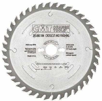 Pjovimo diskas medienai CMT 285; 260x2,8x30; Z48; 15°