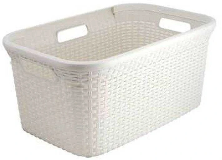 Curver Skalbinių krepšys Style, vintažinės baltos spalvos, 45l
