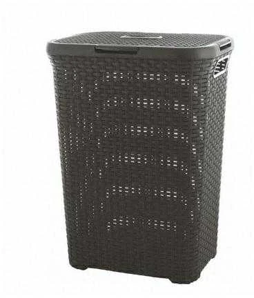 Curver skalbinių dėžė Style, 60 l, tamsiai pilka