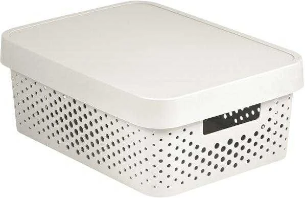 Daiktadėžė CURVER, 11 l, balta, 36×27×14 cm