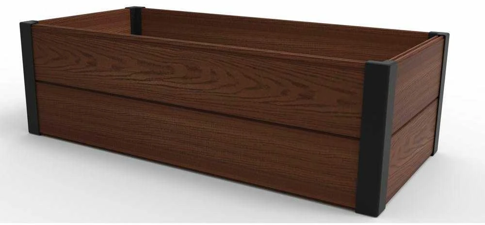 Obrzeże Keter klevo sodo apvadas, plastikinis, rudas, matmenys 106x50x32, atsparus oro sąlygoms, 249297