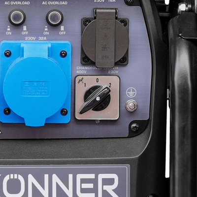 Inverterinis generatorius Könner & Söhnen KS 8100iEG 1/3, 8,5 kW, benzinas / LPG, 230/400 V, 20 l, dviejų kuro rūšių aprašymas - Prekės nuotrauka