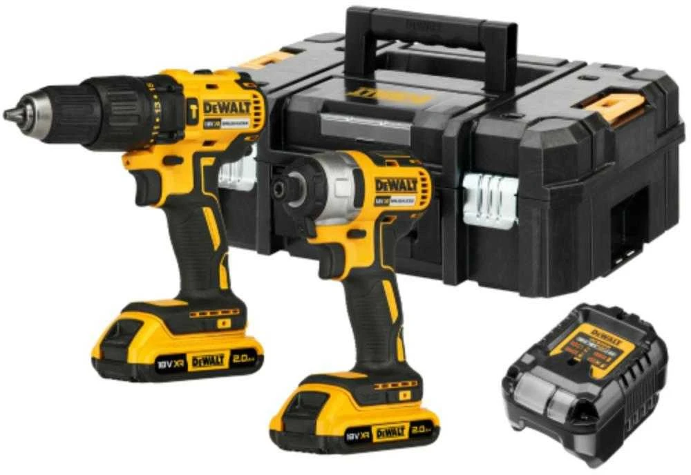 DeWALT Akumuliatorinių įrankių komplektas DCK2060D2T-QW 18V 2x2.0Ah TSTAK II