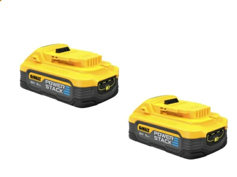 DeWalt 2 baterijų komplektas PowerStack 18V Li-Ion 1,7Ah DeWALT [DCBP034E2-XJ]
