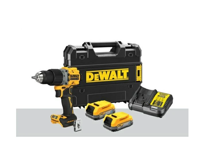 Smūginis gręžtuvas-suktuvas DeWalt DCD805E2T-QW; 18 V; 2x1,7 Ah akum.