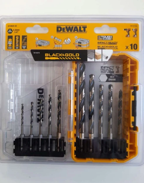 Grąžtas Grąžtų rinkinys DeWalt DT20620-QZ; 10 vnt.