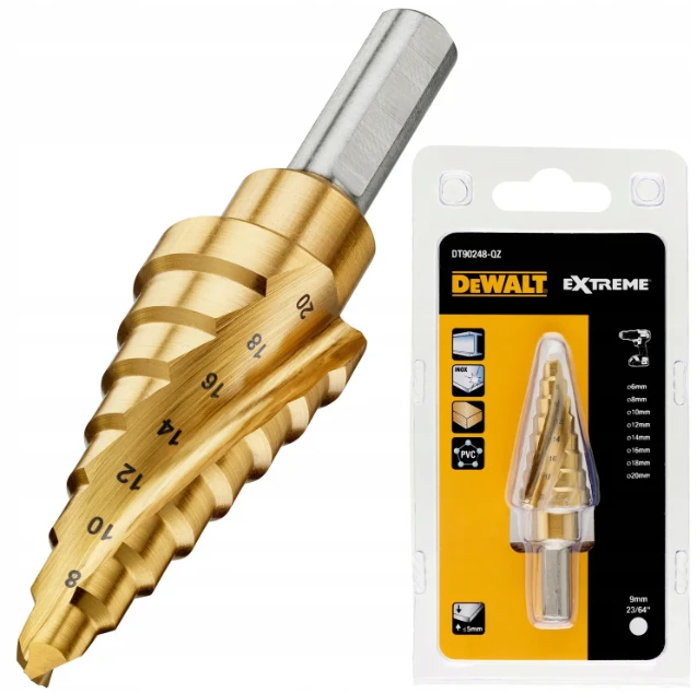 Pakopinis grąžtas DeWalt DT90248-QZ; 6-20 mm