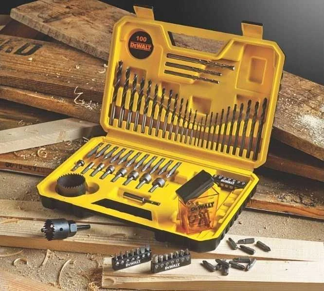 DeWalt sukimo antgalių ir grąžtų rinkinys DT71563-QZ 100 vnt