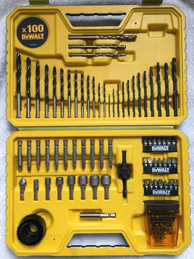 DeWalt sukimo antgalių ir grąžtų rinkinys DT71563-QZ 100 vnt
