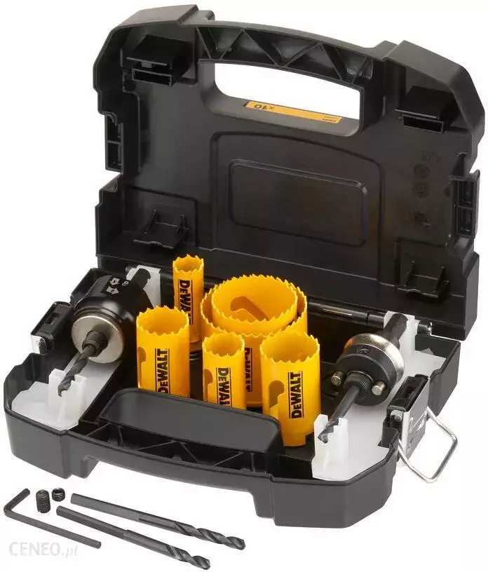 Gręžimo karūnų rinkinys DeWalt DT90357-QZ; 20-64 mm; 10 vnt.