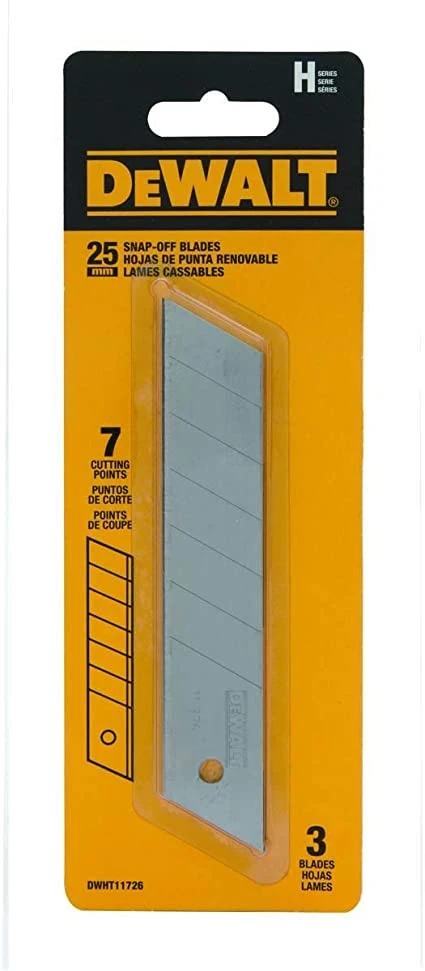 DEWALT AŠMENYS 25mm GRŪDINTI 3vnt.