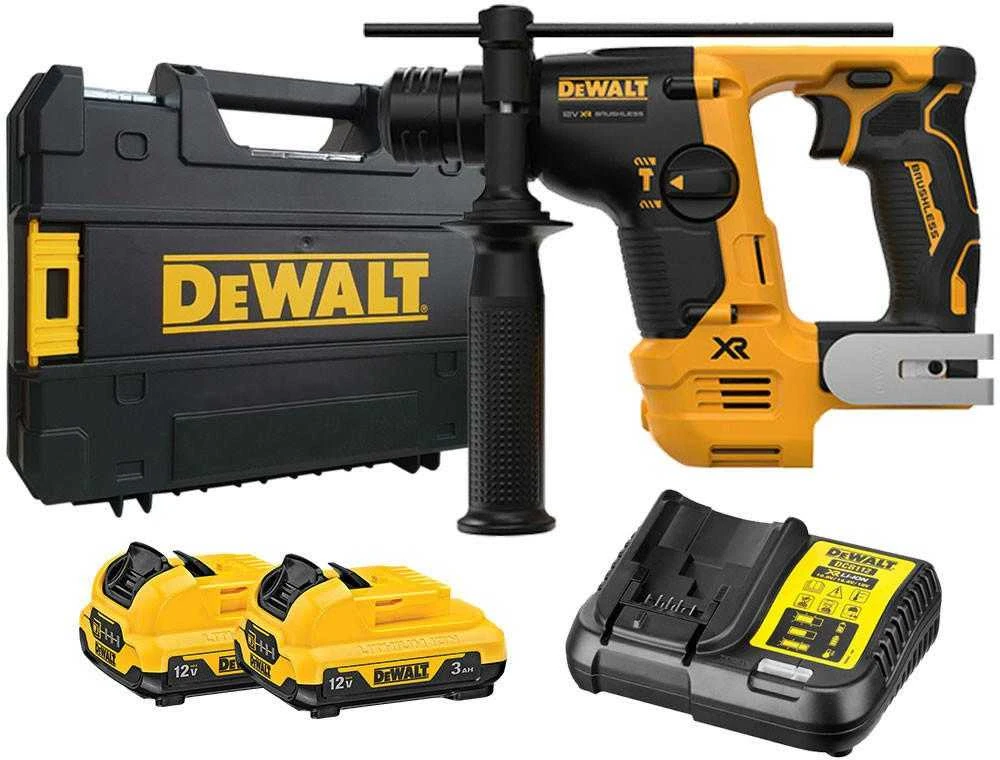 Perforatorius Dewalt DCH072L2-QW; 1,1 J; 12 V; 2x3,0 Ah akum.