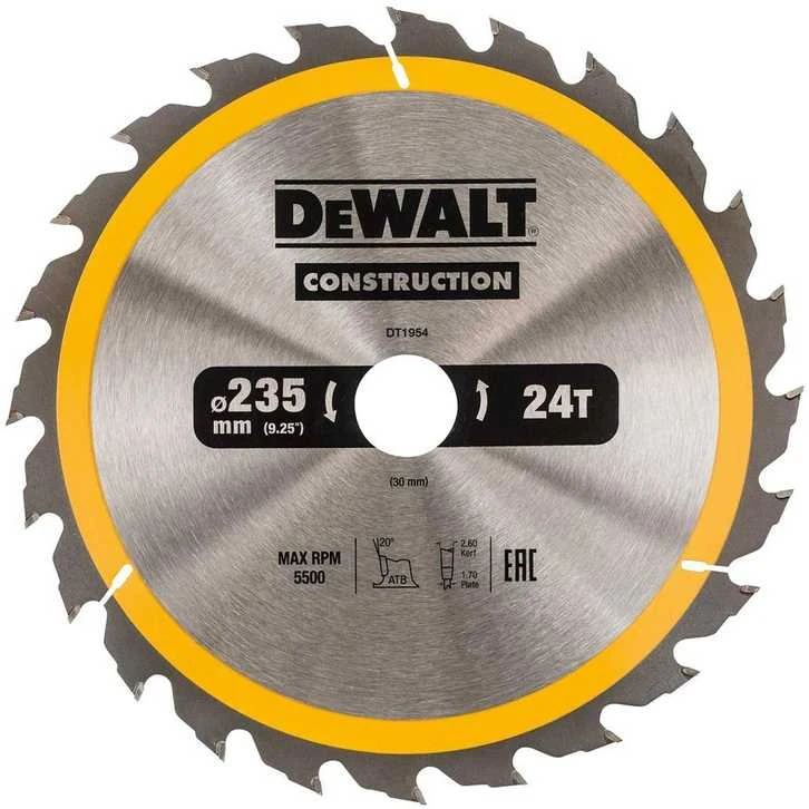 Pjovimo diskas medienai DeWalt DT1955; 235x30 mm; 40T