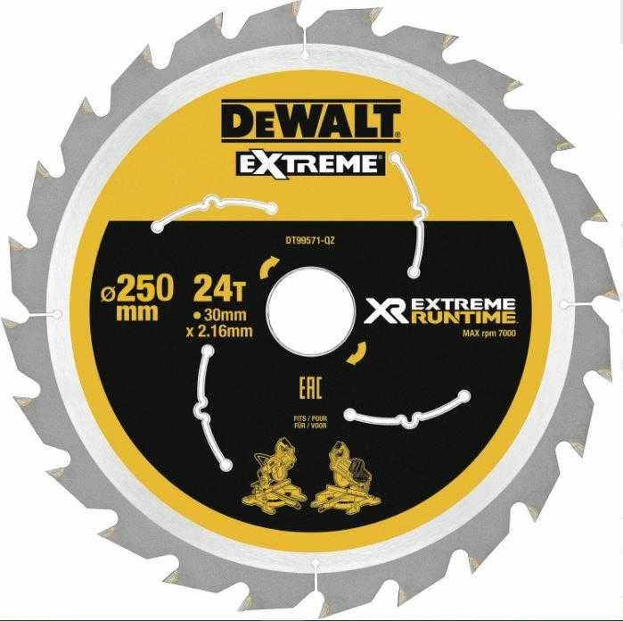 Pjovimo diskas medienai DeWalt DT99573-QZ; 250x30 mm; 60T