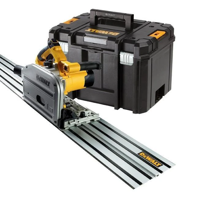 DEWALT diskinis pjūklas – 1300 W 165 mm DWS520KTR + 1,5 m bėgelis TSTAK