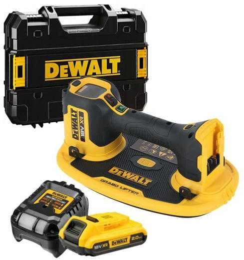 Stiklo laikiklis DeWalt DCE590D1T-QW; 120 kg; 18 V; 1x2,0 Ah akum.