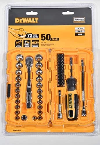 Galvučių komplektas DeWalt DWMT81610; 1/4''; 50 vnt.