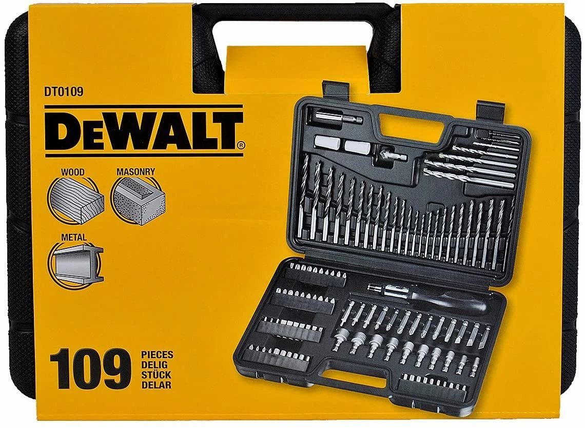 Dewalt grąžtų ir sukimo antgalių rinkinys 109 vnt. DT0109