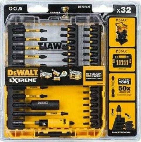 Sukimo antgalių rinkinys DeWalt DT70747T-QZ; 32 vnt.