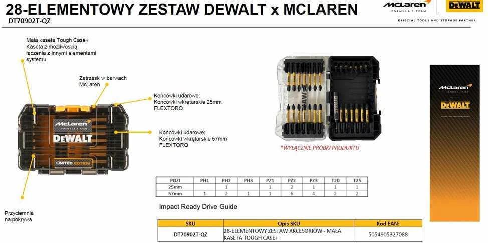 Grąžtas Smūginių atsuktuvo antgalių rinkinys Dewalt 32 vnt