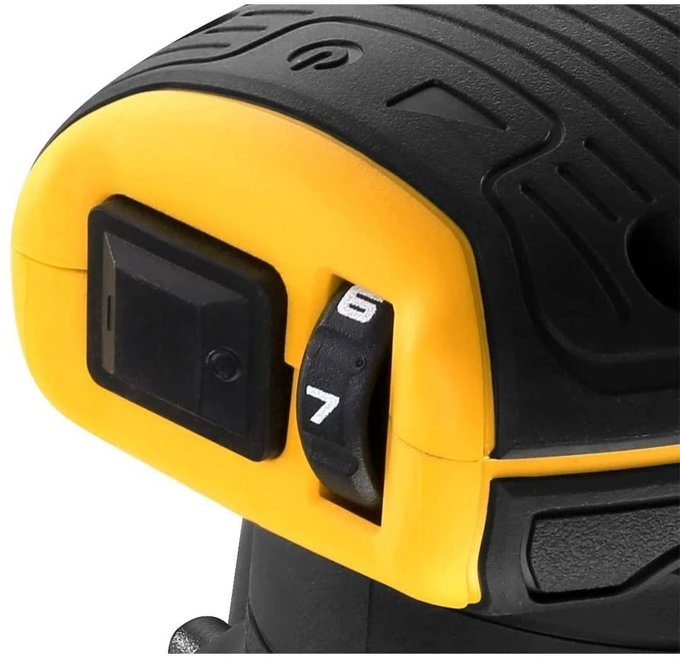 DEWALT akumuliatorinis bešepetėlinis ekscentrinis šlifuoklis DCW210P2 18V 125mm 2x5,0Ah