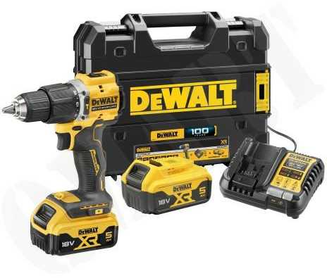 Akumuliatorinis smūginis suktuvas-gręžtuvas DeWalt DCD799P2T-QW; 18 V; 2x5,0 Ah akum.