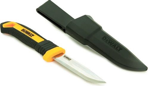 Peilis fiksuotais ašmenimis su dėklu DeWalt DWHT1-10354