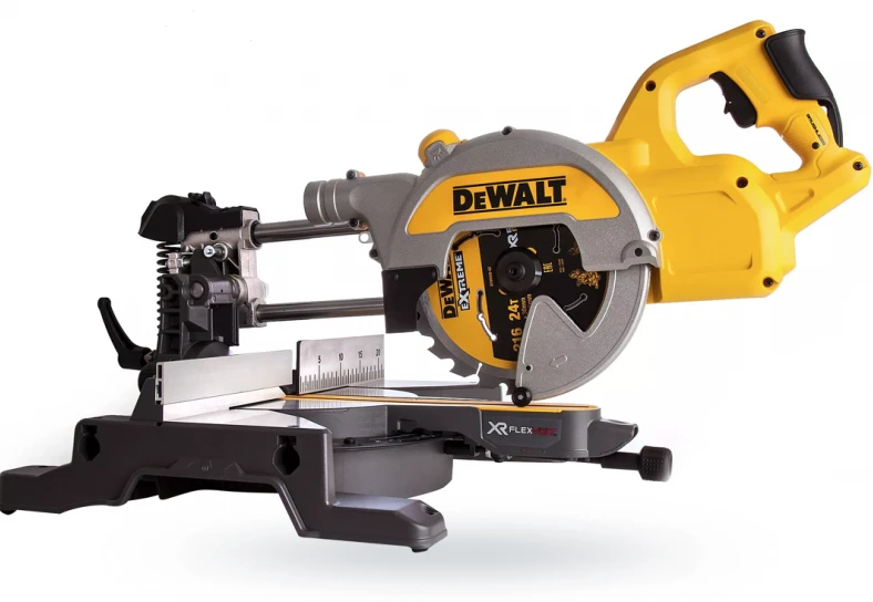 Diskinis kampinis pjūklas FV216mm be akum. ir pakrovėjo DEWALT