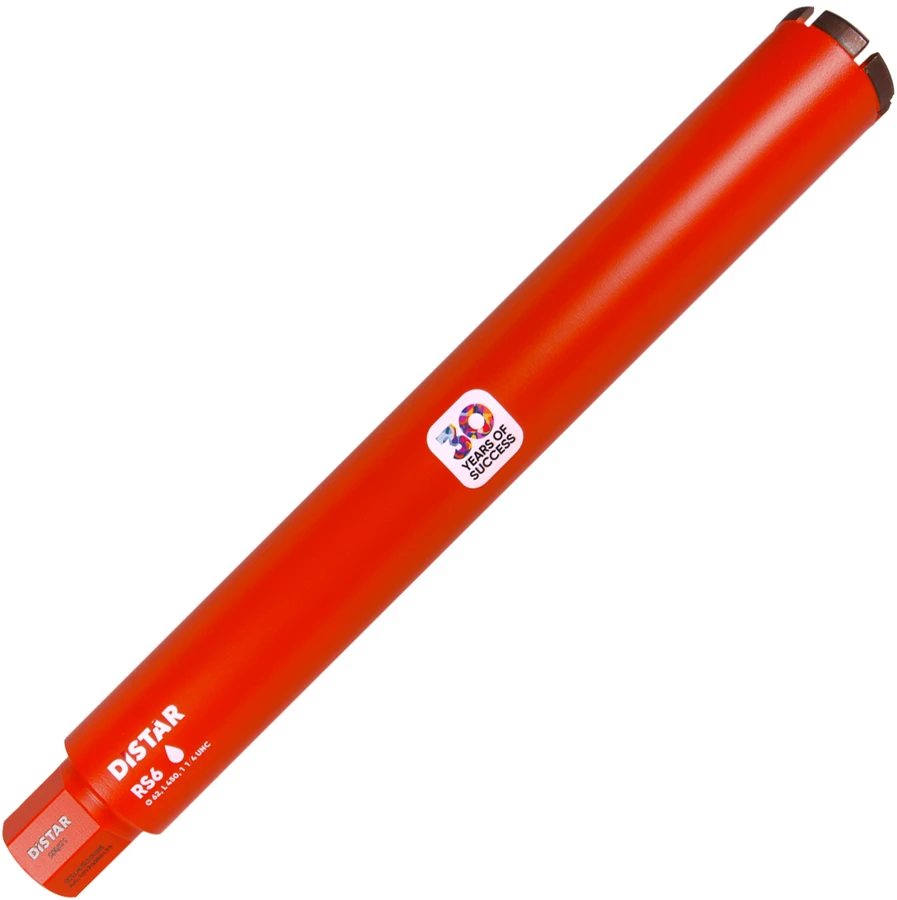 Grąžtas Deimantinė karūna drėgnam pjovimui DISTAR 10170085153; 62 mm; 450 mm; 1 1/4''