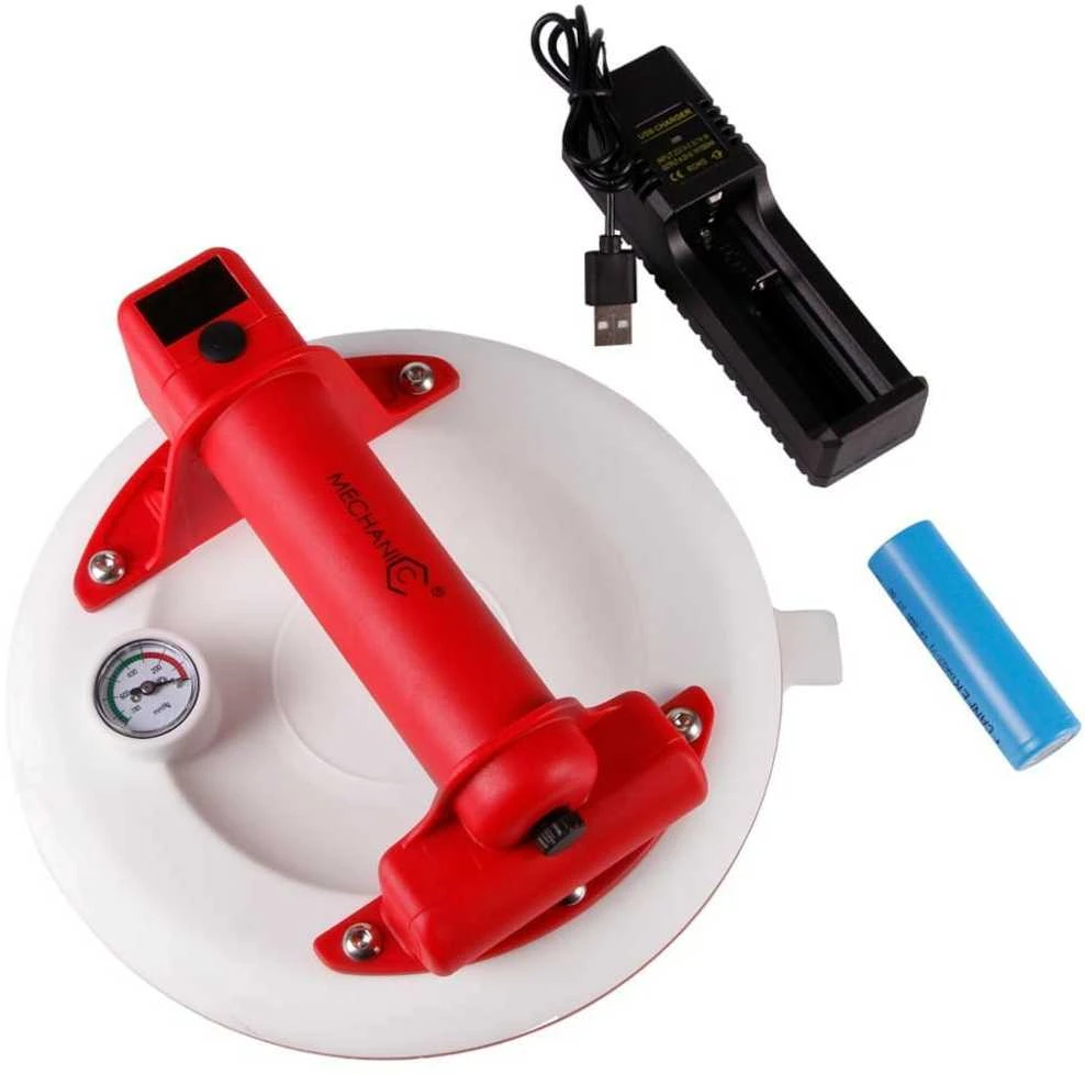 Distar PowerFIX AUTO Baltas 210mm siurbtukas su automatiniu slėgio palaikymu ir manometru plytelių kėlimui