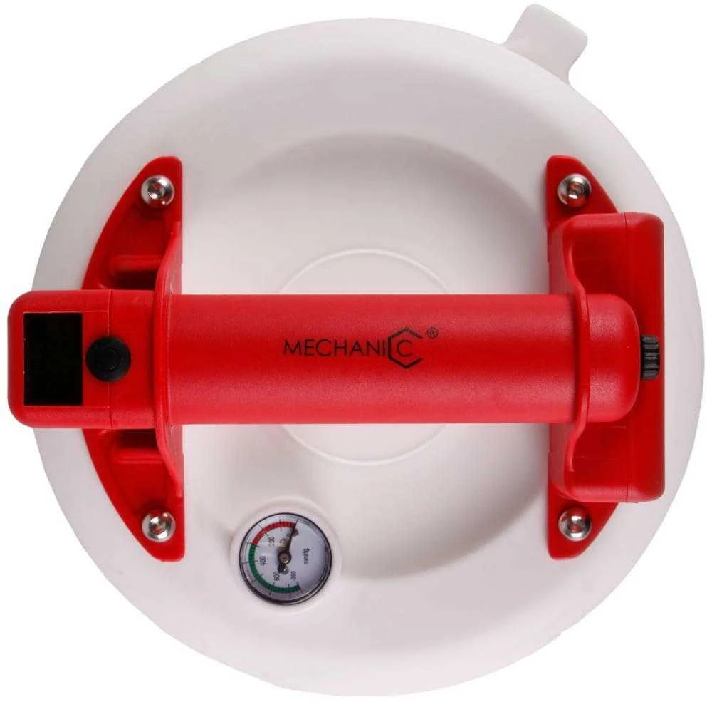 Distar PowerFIX AUTO Baltas 210mm siurbtukas su automatiniu slėgio palaikymu ir manometru plytelių kėlimui