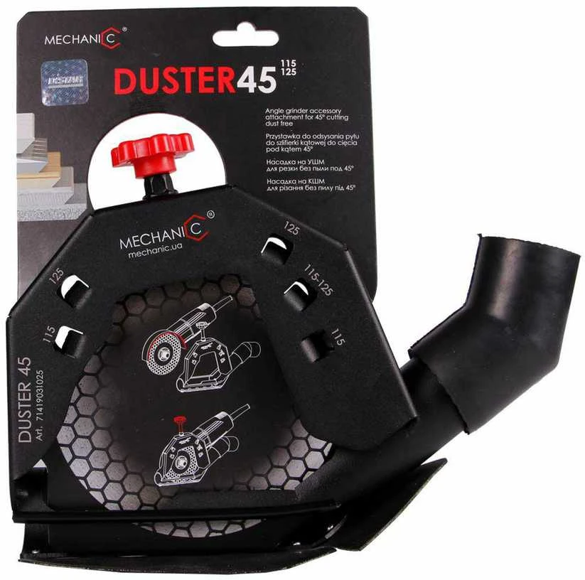 Distar MECHANIC DUSTER 45 (115-125 mm) Priedas plytelių pjovimui kampu be dulkių