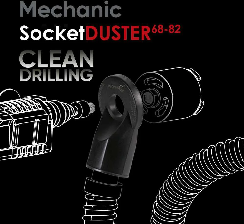 Grąžtas Distar SocketDUSTER 68-82 dulkių nusiurbimo adapteris skirtas rozečių gręžimui