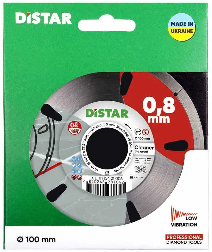 Plytelių tarpų pjovimo ir valymo diskas Distar Cleaner