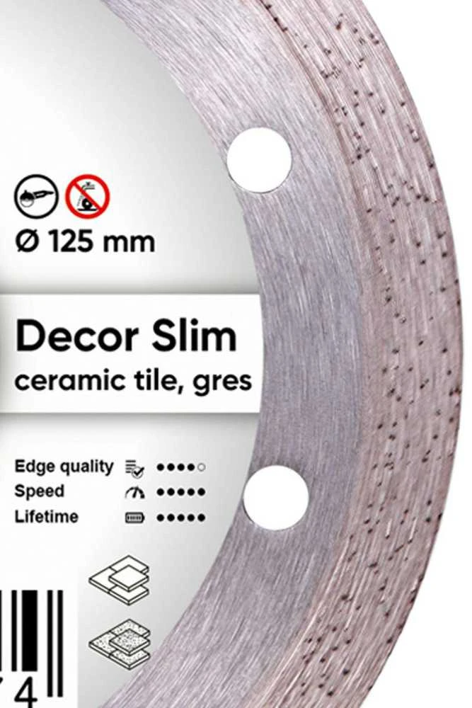 125MM DISTAR DECOR SLIM Deimantinis diskas plytelėms