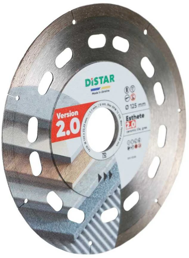 DISTAR ESTHETE 2.0 švaraus pjovimo diskas plytelėms 125mm