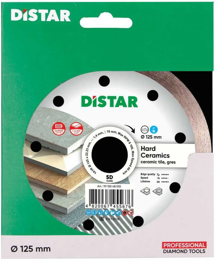 125MM DISTAR HARD CERAMICS deimantinis diskas plytelėms
