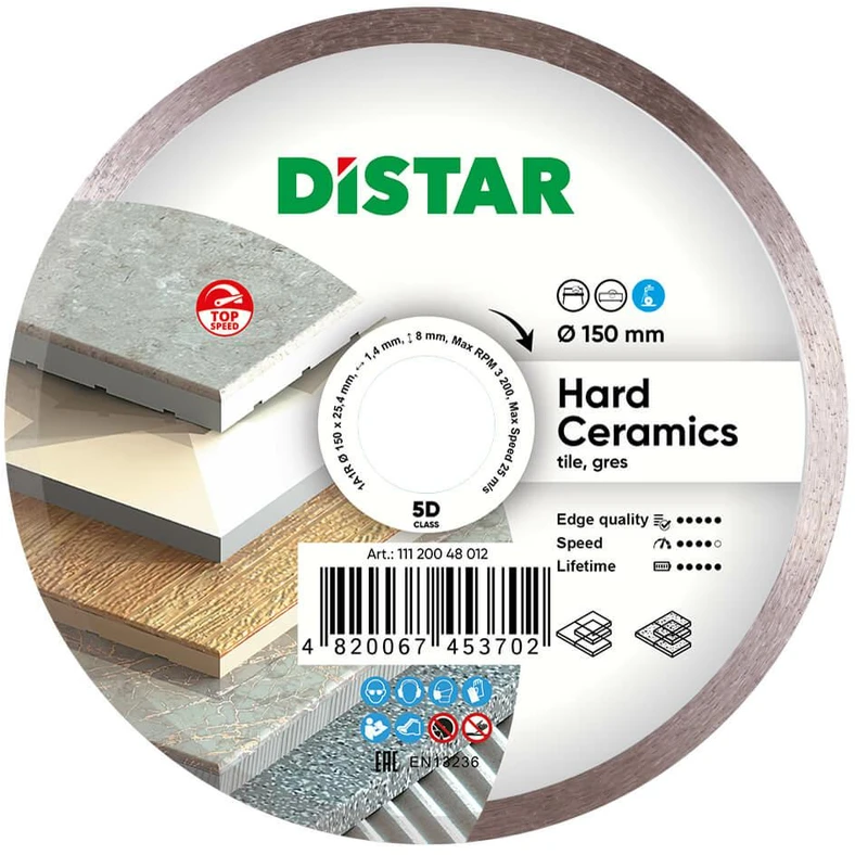 Deimantinis pjovimo diskas DISTAR 11120048012; 150x1,4x25,4 mm