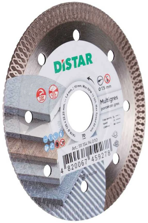 125MM DISTAR MULTIGRES Deimantinis diskas plytelėms