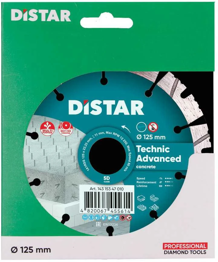 125MM DISTAR TECHNIK ADVANCED Deimantinis diskas betonui