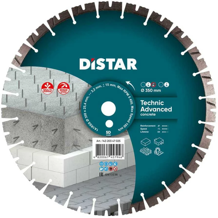 350MM DISTAR TECHNIC ADVANCED Deimantinis diskas betonui