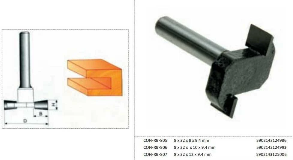 CONDOR FREZ DO DREWNA, DO ROWKÓW Fi32 9,4 x 10mm TRZPIEŃ 8mm