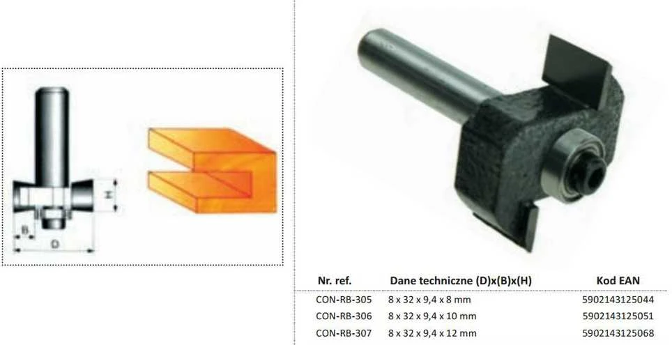 Ps Trading CONDOR MEDIENOS PJAUSTYTUVAS GRIOVELIAMS Fi32 9,4 x 8 mm, 8 mm KOTAS SU GUOLIU